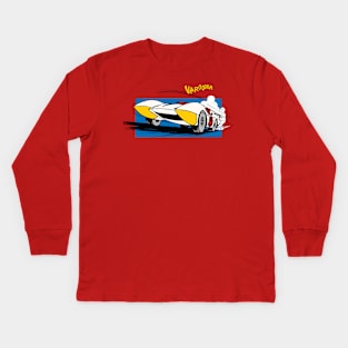 Mach 5 Retro Color Kids Long Sleeve T-Shirt